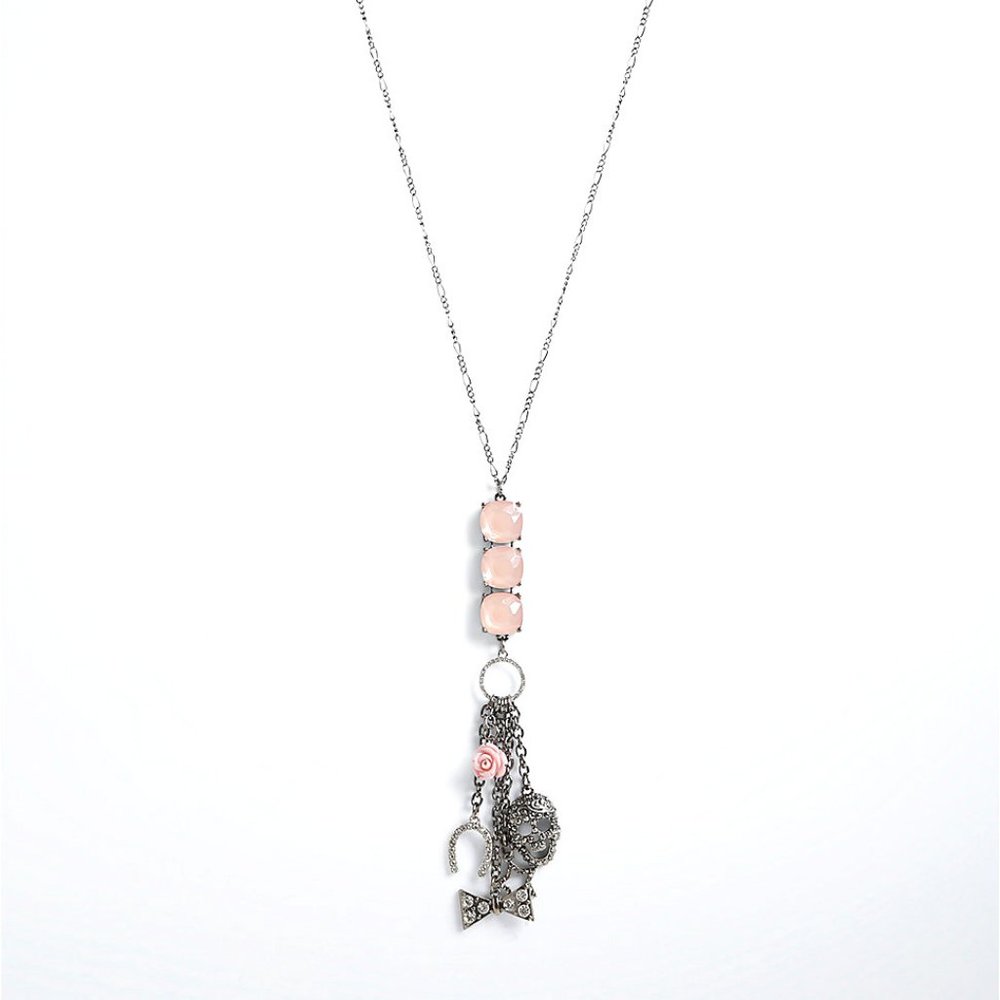 Get Lucky! Long sassy charm necklace!